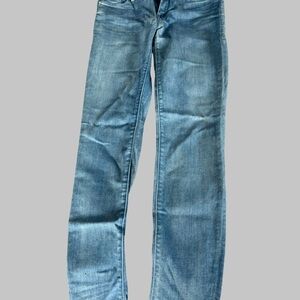 MOTHER Light Blue Straight Leg Jeans